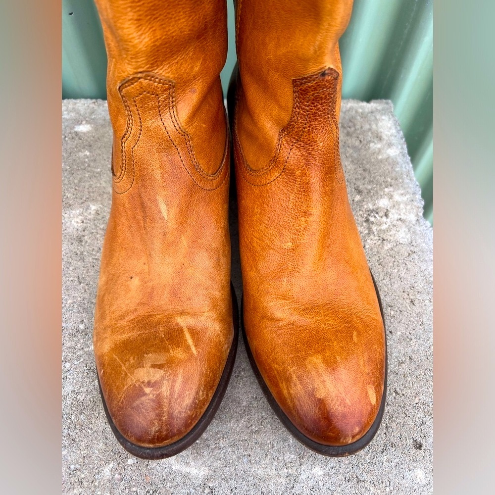 Frye caramel brown boot men’s sz 11B - Picture 7 of 11
